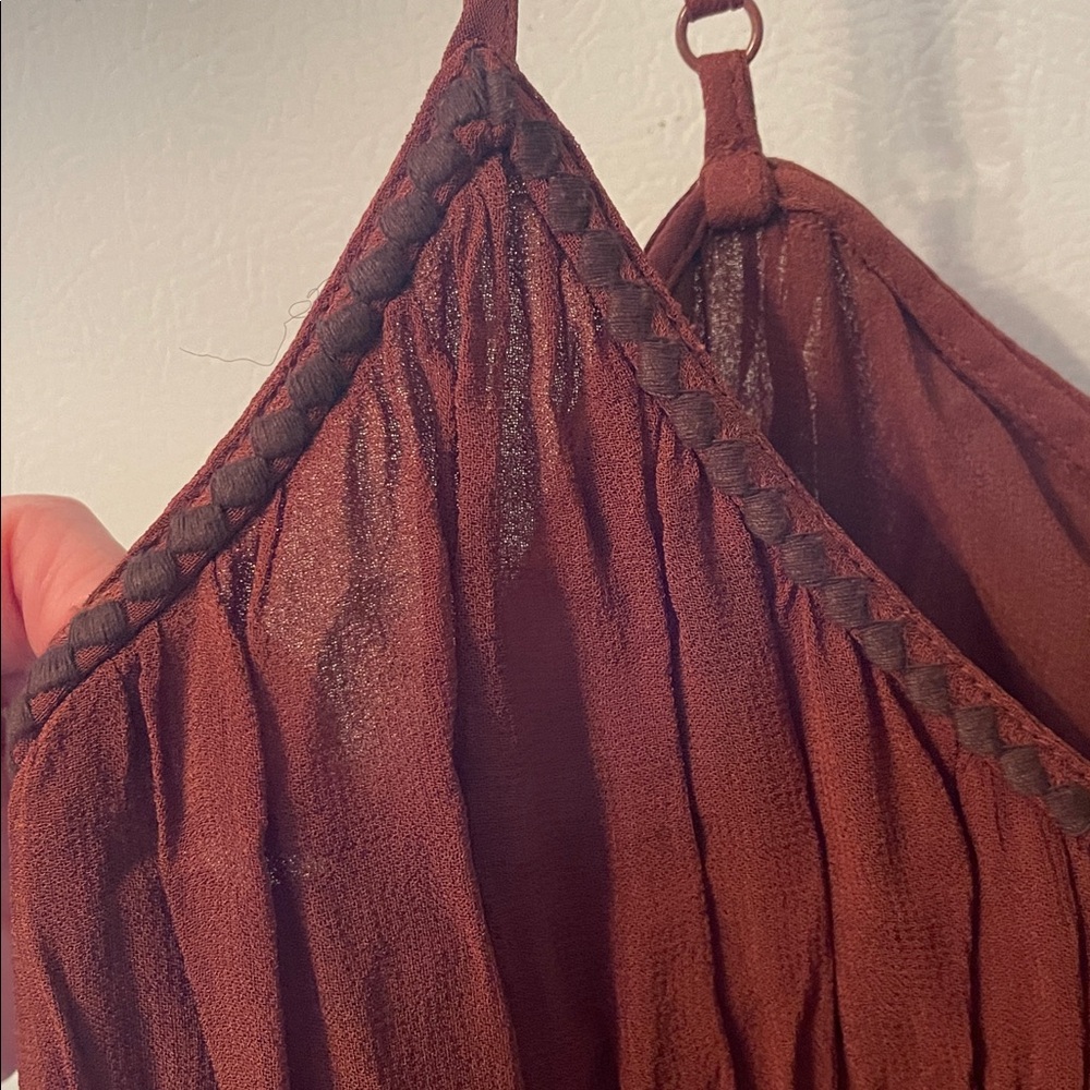 Zara Large ZW Collection Embroidered‎ Dress Boho Whimsical Garden Floral Fairy - Picture 7 of 12